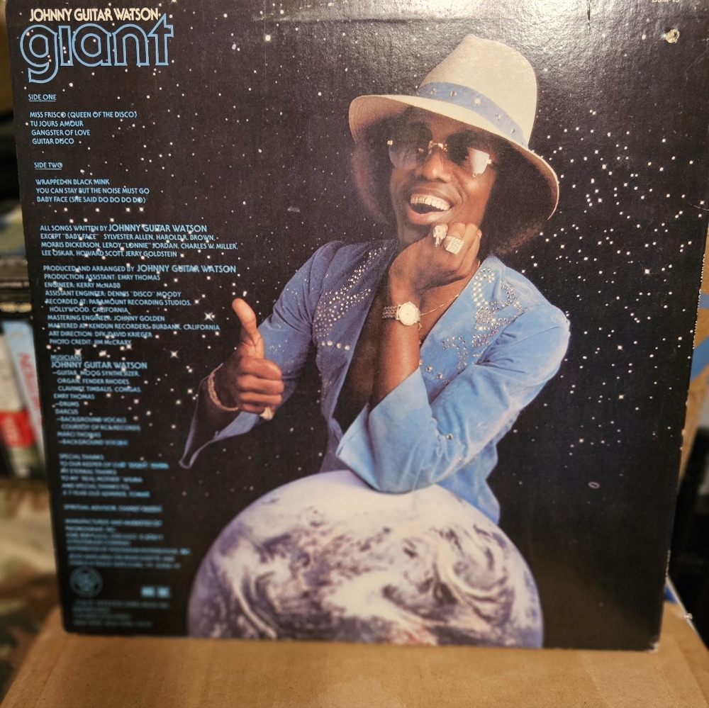 Original copy of vinyl record of Johnny Guitar Watson